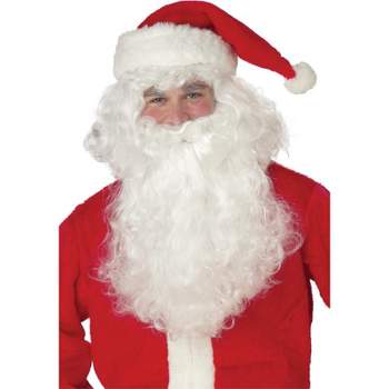 California Costumes Santa Claus Beard and Wig - White
