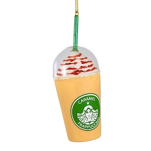 Cody Foster 5.25 In Frappuccino Caramel Lid Straw Tree Ornaments - 1 of 3