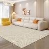 Acekool 5x7 Washable Braided Print Area Rug, Non-Slip Modern Soft Carpet, Stain Resistant Low Pile Throw Rug for Living Room, Bedroom - 3 of 4