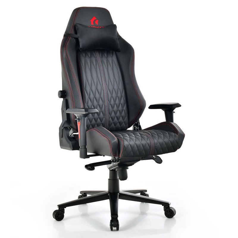 Costway Gaming Chair with Meta Base Class-4 Gas Lift 4D Armrest & Adjustable Lumbar Support, 1 of 11