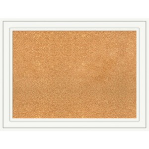 Amanti Art Natural Cork Board Wood Framed Craftsman White Bulletin Board 33 in. x 25 in. - 1 of 4