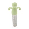 Unique Bargains Tea Infuser Tea Infuser Asymmetrical Shape Hand Wash Silicone Stainless Steel 1.97"x1.18"x4.53" 1Pcs - 3 of 4