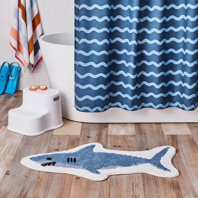 Shark Bathroom Decor Target, Shark Shower Curtain Set