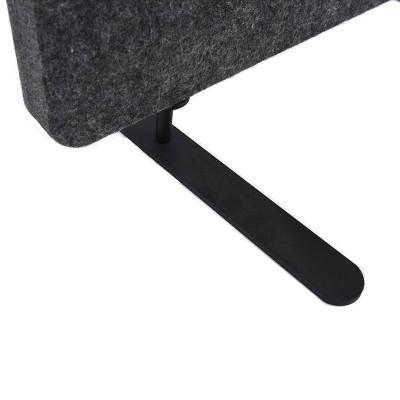 Anthracite Gray Freestanding Acoustic Desk Divider Panel