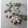 Melrose Beaded Snowflake Decor (Set of 3) - 2 of 3