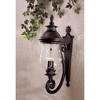 Minka Lavery Rustic Outdoor Wall Light Fixture Heritage Bronze 27 3/4" Mouth Blown Ribbed Glass for Post Exterior Deck Porch Patio - 4 of 4