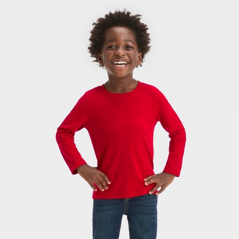 red long sleeve shirt kids