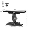 Resenkos Entryway Table, Console Sofa Table,39" Console Table, Modern Mirrored Sofa Table Hallway Table,Black - 2 of 3