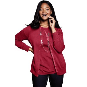 Jessica London Fine Gauge Cardigan - 1 of 4