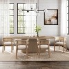 Christopher Knight Home Reese Farmhouse 7pc Upholstered Rubberwood Dining Set Natural/Beige - 2 of 4