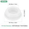 Unique Bargains Silicone Waterproof Durable Shock Absorption Mechanical Fasteners White - 3 of 4