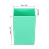 Unique Bargains Square Plastic Pencil Pen Makeup Brush Holder Desktop Organizer 2 Pcs - 2 of 4