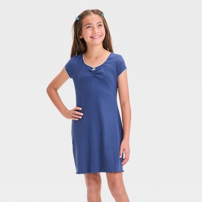 Girls' Sleeveless Mesh Baby Doll Dress - Art Class™ Light Blue S : Target