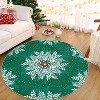 Christmas Snowflake Area Rug,2x3 Rug Washable Non Slip for Entryway,Soft Low Pile Christmas Door Mat - 4 of 4