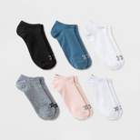 Women's Lightweight Mesh Striped L-Band 6pk No Show Athletic Socks - All in Motion™ 4-10