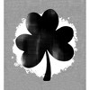 St Pats Clover Long Sleeve Adult Hooded Sweatshirt - 2 of 2