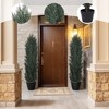 NAYSAYE Planter 180cm Detachable Artificial Green Pine and Cypress Tall Simulation Plant for Indoor Outdoor Garden, Green, 8.7"*8.7"*71" - 4 of 4