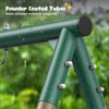 Etokfoks Swing Set for Backyard 2 Piece Metal Playset with 45 inch Platform Saucer Swing and Belt Swing for Kids 3 to 8 Years - 3 of 4