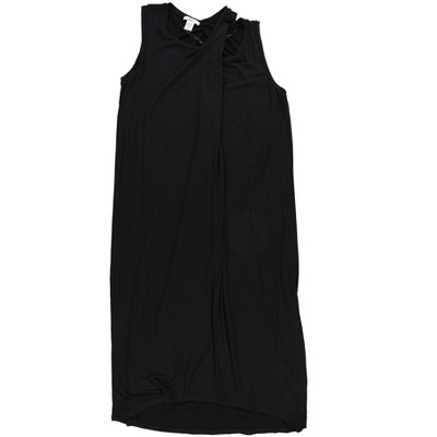 bar III Womens Hi-Lo Shift Dress, Black, Small
