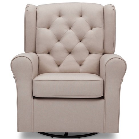 Emma Nursery Glider Swivel Rocker Chair, Best White Rocking Chair For Nursery Students