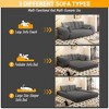 Lycvki 78.7" Multi-Functional Foldable Sofa Bed 3-in-1,Teddy Fabric Foam-Filled - 4 of 4