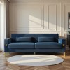 3-Seat Luxury Modern Sofa with Gold Accents - 3 of 4