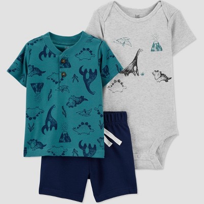 Image of Baby Boys' Dino Top & Bottom Set - Just One You® made by carter's Blue