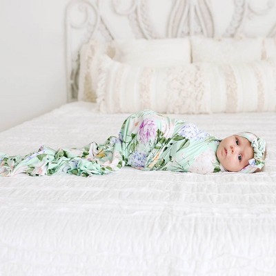 Girls Erin Swaddle And Headwrap Set - Posh Peanut