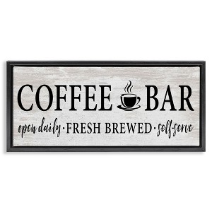 Stupell Industries Coffee Bar Cafe Rustic Sign, 25" x 11" - 1 of 4