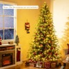 Tangkula Pre-Lit Artificial Christmas Tree Hinged Full Xmas Tree w/ PVC & Soft TPE Branch Tips - 4 of 4