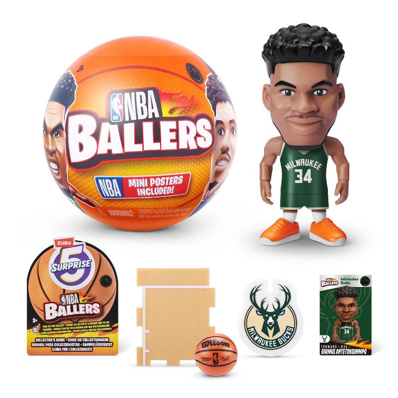 5 Surprise Mini Brands NBA Mystery Capsule Mini Figures, 1 of 10