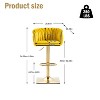 CAVINAS 25.6" Vintage Dining Chairs,Set of 2,Bar Stools with Backrest and Footrest,Upholstery Counter Stools for Bar and Dining Room - 3 of 4