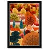 13" x 19" Fall Town Floral and Botanical Framed Wall Art Orange - Wynwood Studio - 3 of 4
