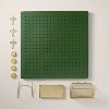 Metal Pegboard Wall Organizer Set Green/Gold - Hearth & Hand™ with Magnolia - 3 of 4