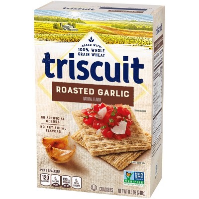 Triscuit Roasted Garlic Crackers - 8.5oz : Target