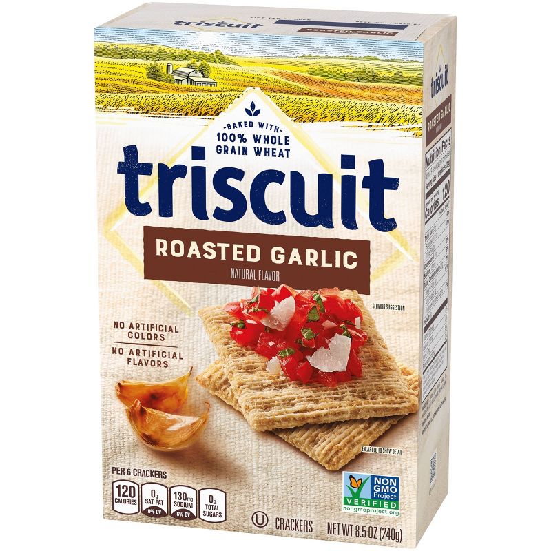 Triscuit Roasted Garlic Crackers - 8.5oz, 3 of 22