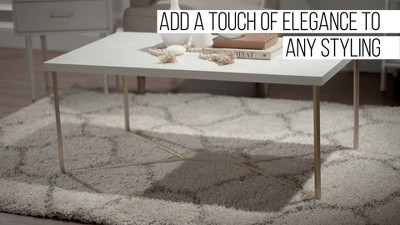 Maxwell Two-Tone Modern Glam Coffee Table - Saracina Home, 2 of 11, play video