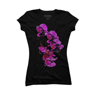 Junior's Design By Humans Orchid By jirkasvetlik T-Shirt - 1 of 3