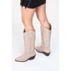 Pietro - Beige Suede Leather Western Knee High Boot (Women) | Forever & Always Shoes - 4 of 4