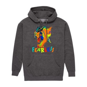 Men's - The Lion King - Scar Fearless Graphic Fleece Pullover Hoodie - 1 of 4