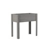 Chic Crate-Modern Raised Garden Bed – 31"x31"x16" Elevated Wooden Planter Box with Legs for Outdoor Herb & Vegetable Gardens - 4 of 4