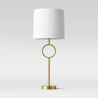 Large Metal Ring Table Lamp (Includes LED Light Bulb) Brass - Project 62™