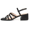 Journee Collection Womens Kempsy Open Square Toe Block Heel Sandals Black 7 - 2 of 4