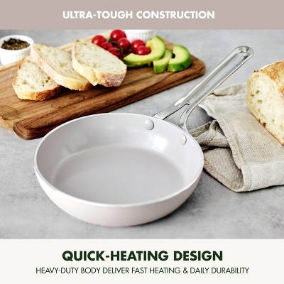 Clay 8" Aluminum Fry Pan with Ceramic Nonstick Coating