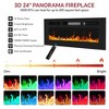 Fireplace TV Stand for 80 Inch TV, 70” Entertainment Center with 36” Electric Fireplace - 4 of 4