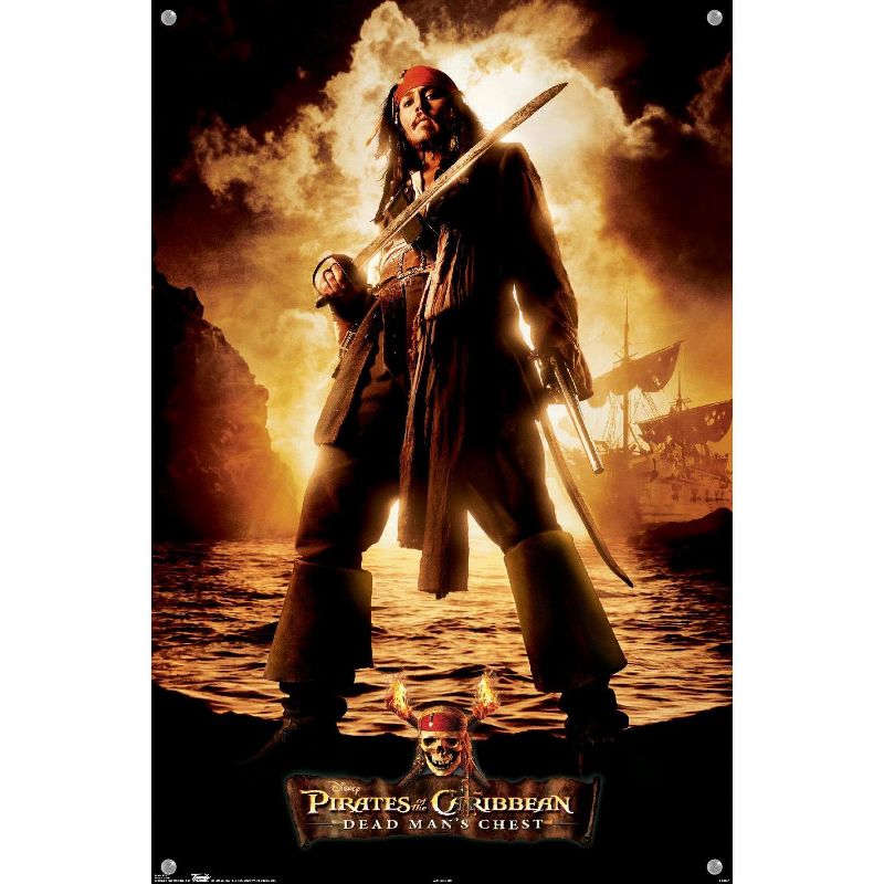 Trends International Disney Pirates of the Caribbean: Dead Man's Chest - Jack Unframed Wall Poster Prints, 4 of 7
