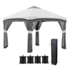 VisioGear 10'*10' Pop Up Canopy Tent with Netting, Instant Tents for Parties, Height Adjustable for Outdoor, Patio, Gray, 116.5"*116.5"*114.25" - 2 of 4