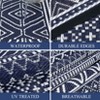 Rug Waterproof Outdoor Carpet Patio Rug Mat Reversible RV Camping Rug Plastic Straw Rug Outside Outdoor Area Rug for Patio Balcony Backyard Picnic - 3 of 4