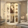 Besiost Corner Closet System with 12 Shelves - 4 of 4