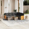 vidaXL Garden Sofa Set Grey, Dark Grey - 2 of 4